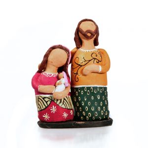 Holy Family Clay Nativity