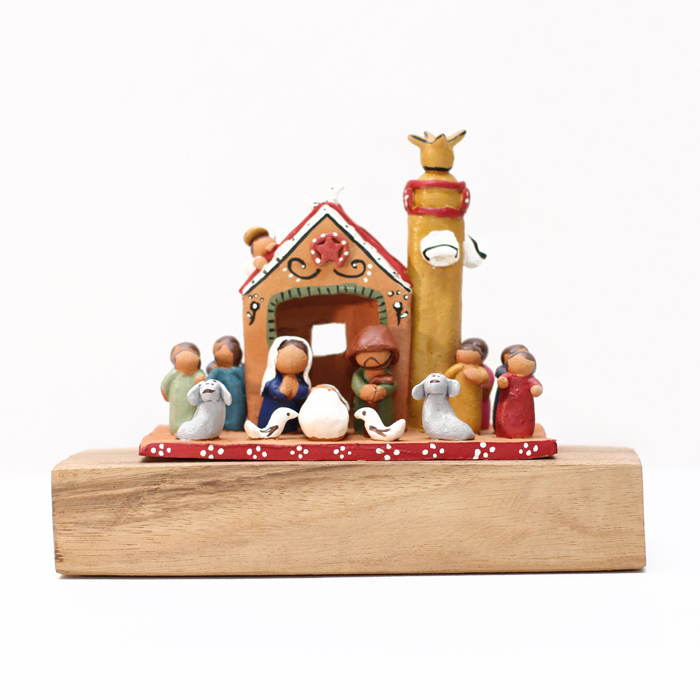 Dawn Masses (Simbang Gabi) Clay Nativity