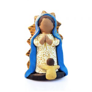 Our Lady of Guadalupe with Diego Clay Doll
