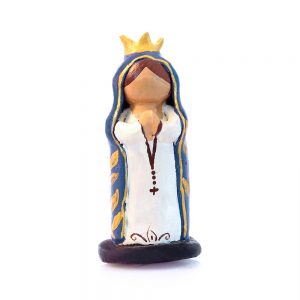 Lady of The Rosary Clay Doll
