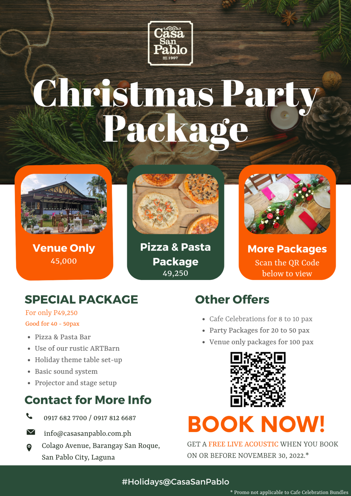 Christmas Party Package